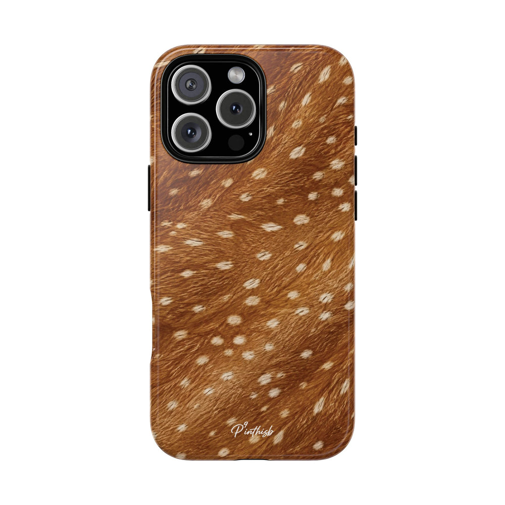 Caramel Deer Pattern Tough Case