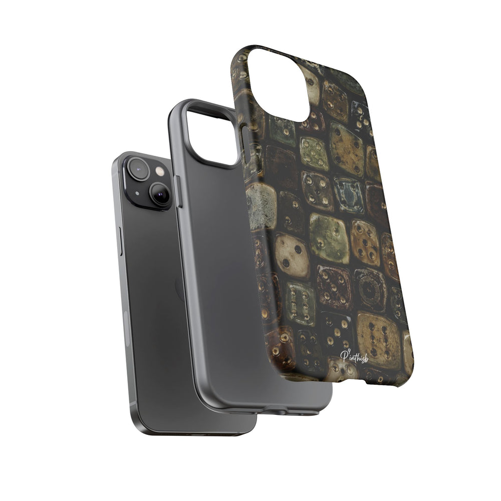 Vintage Dice Tile Phone Case