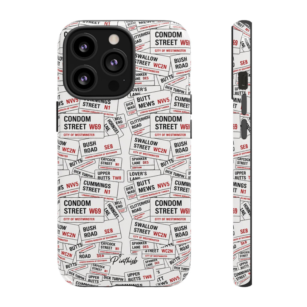 Cheeky London Street Signs Phone Case