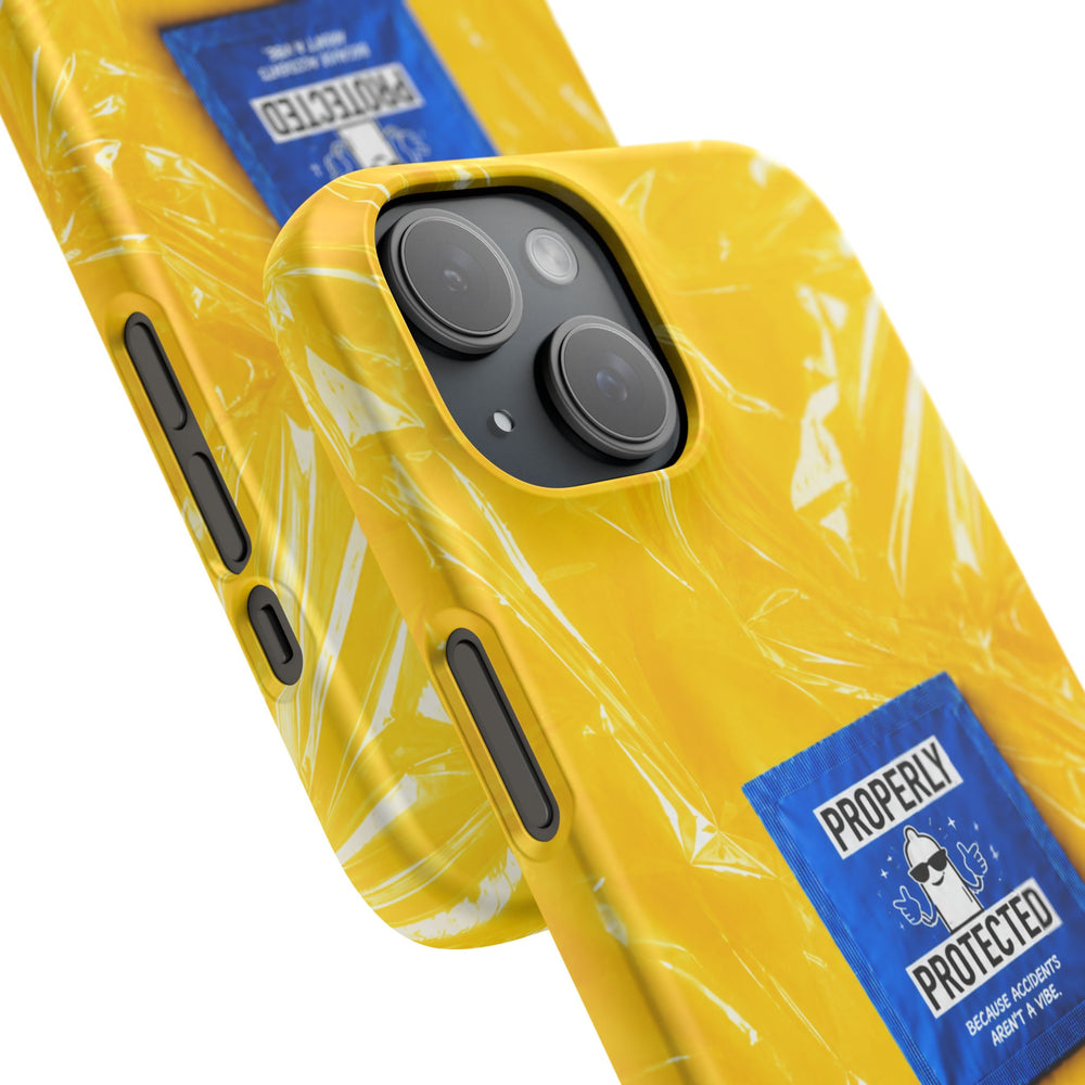 "Properly Protected" Graphic Snap Phone Case