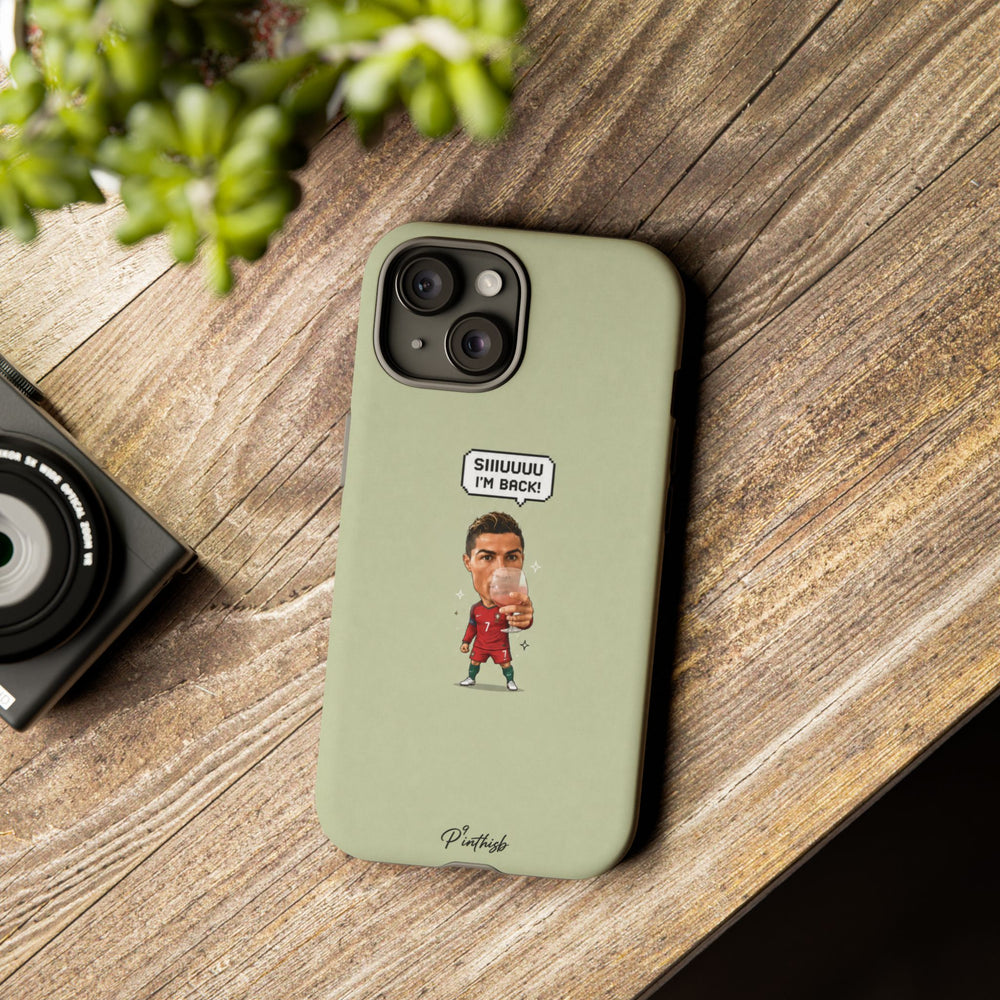 "SIIUUU, I'M BACK" CR7 Tough Phone Case