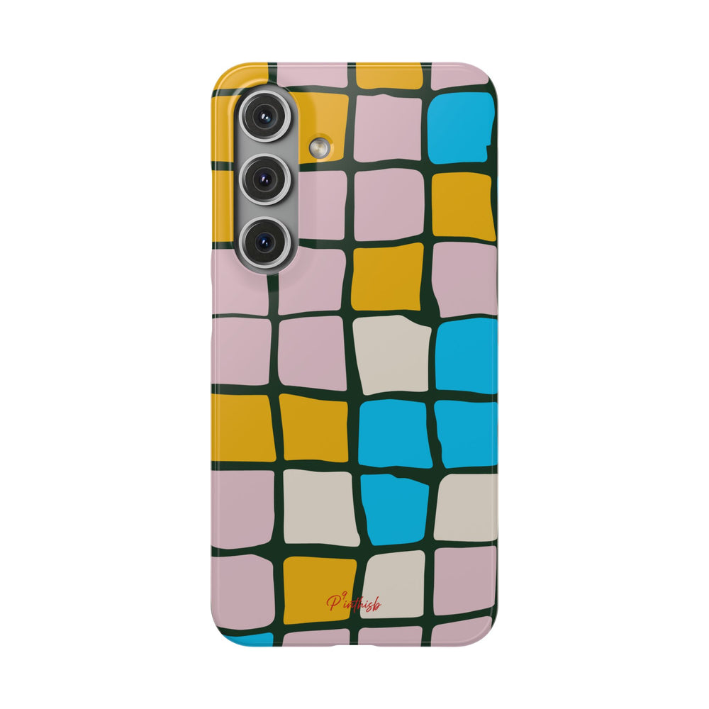 Color Grid Snap Phone Case