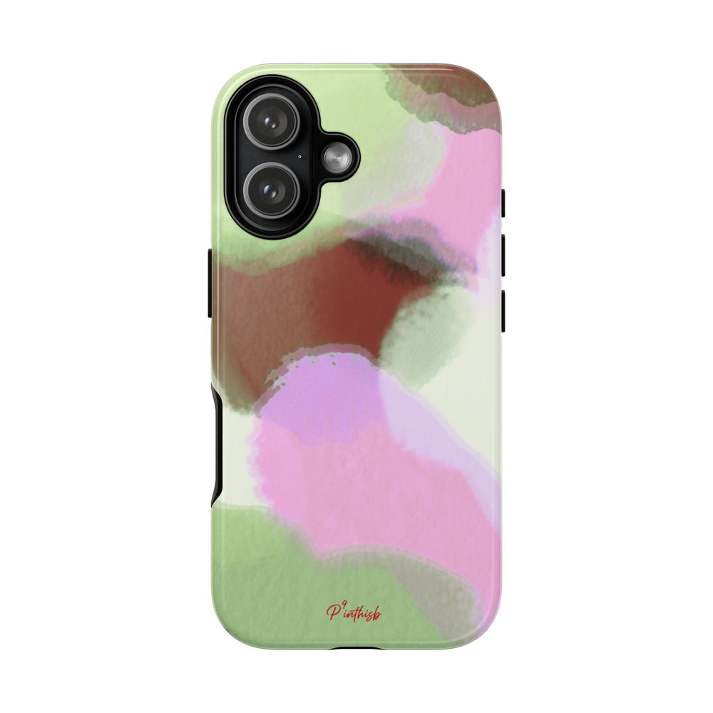 Abstract Pastel Camouflage Tough Phone Case