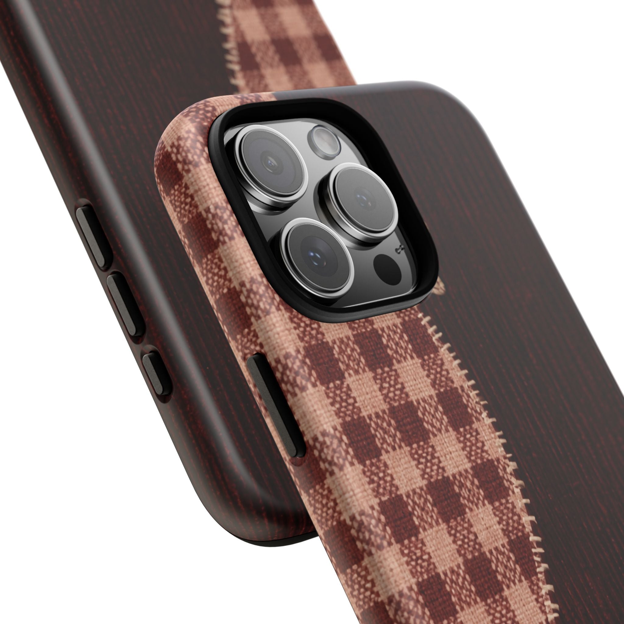 Rustic Plaid Stars Phone Case