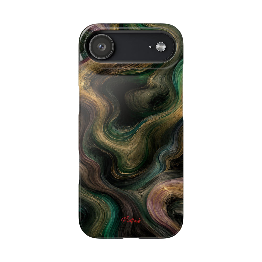 Marbled Forest Snap Phone Case