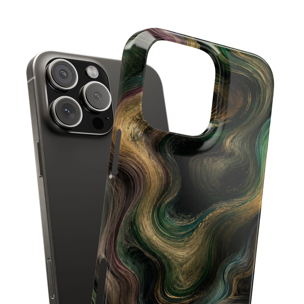 Marbled Forest Snap Phone Case