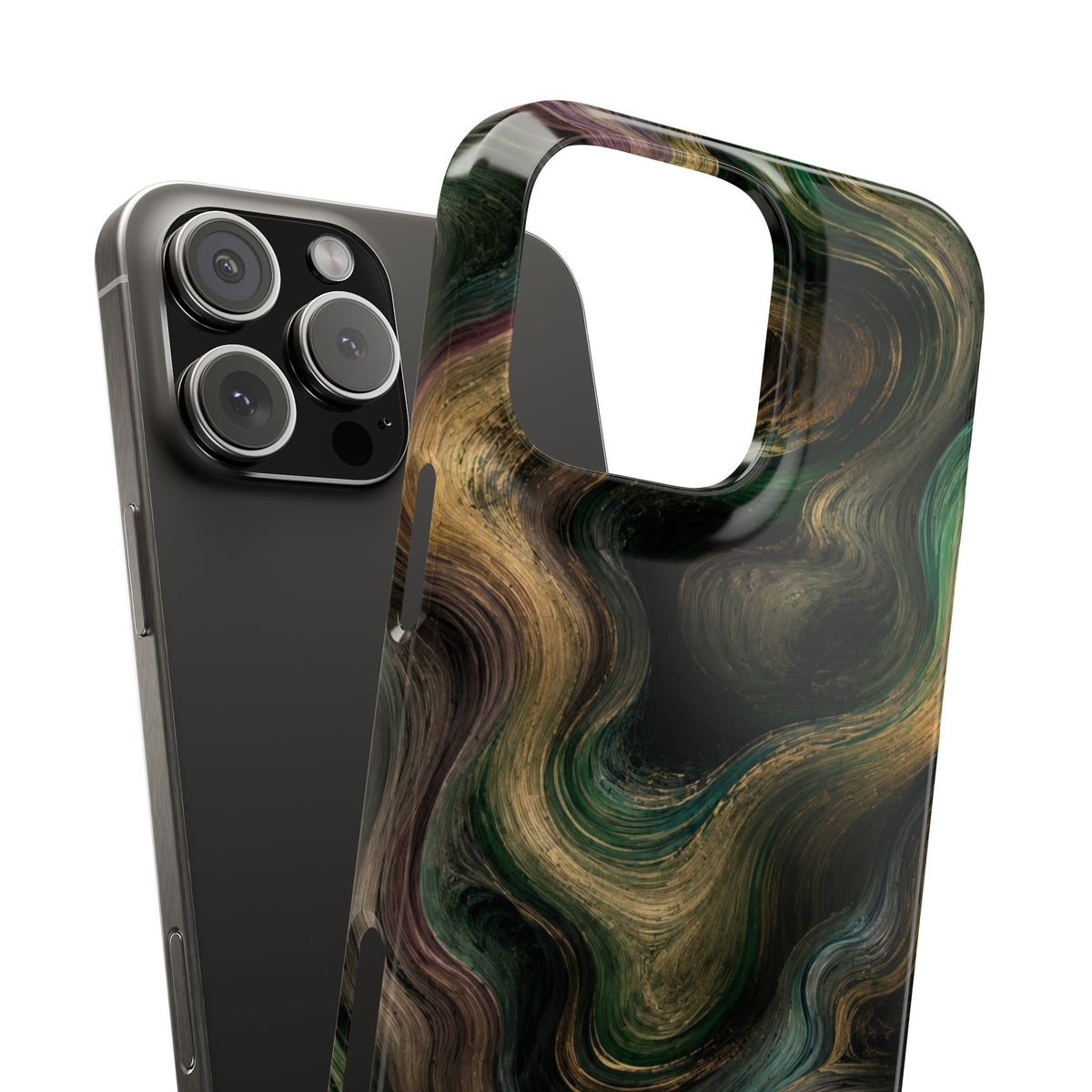 Marbled Forest Snap Phone Case