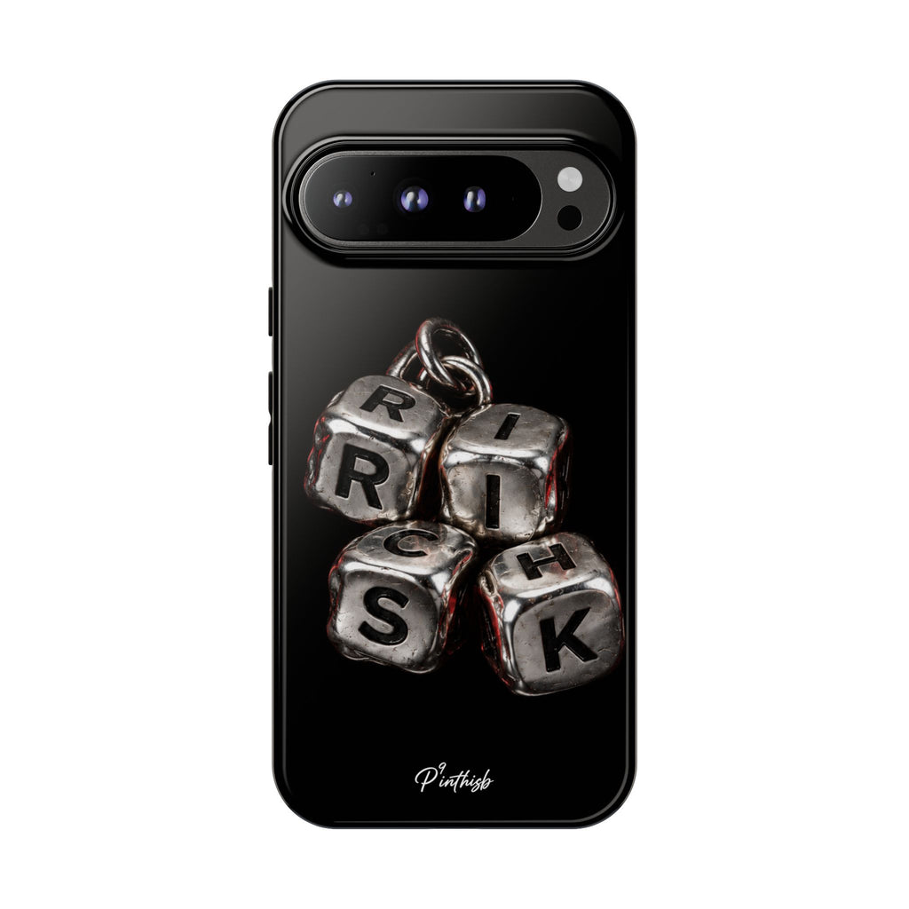 Metallic Dice 'RISK' Phone Case