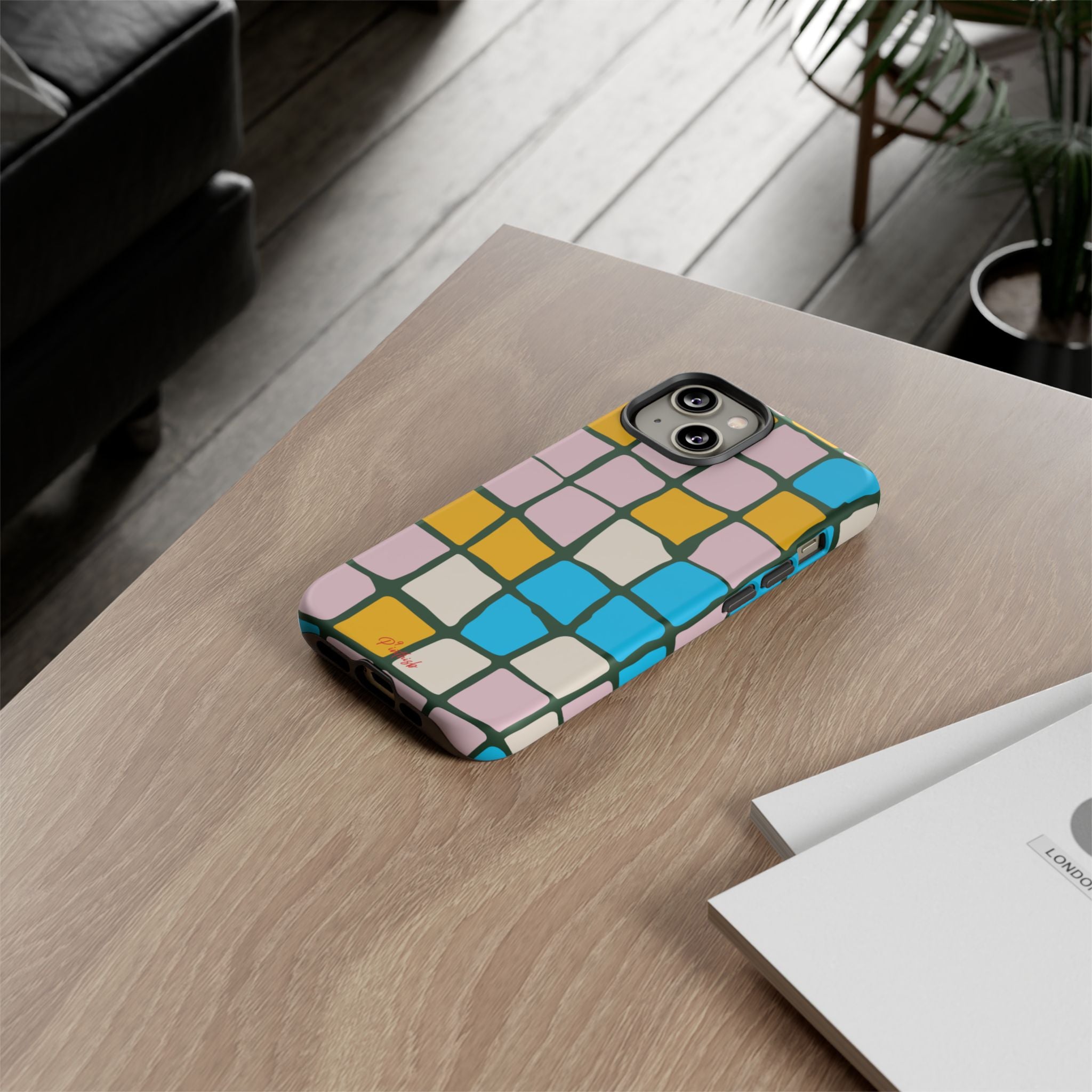 Color Grid Tough Phone Case