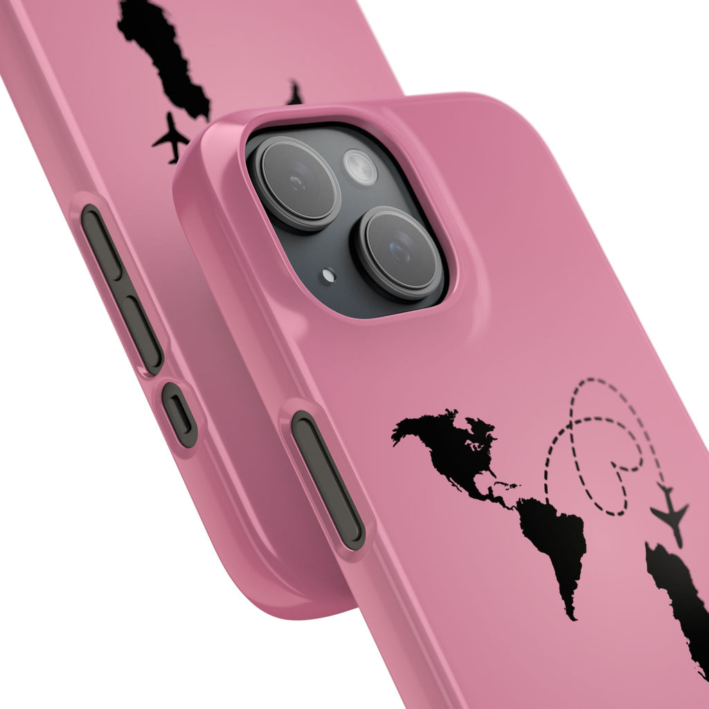America to Albania Pink Snap Phone Case