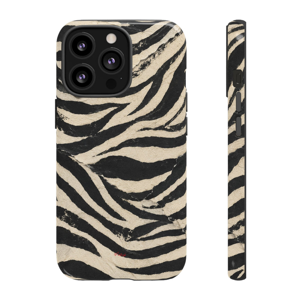Wavy Peach & Mauve Tough Case