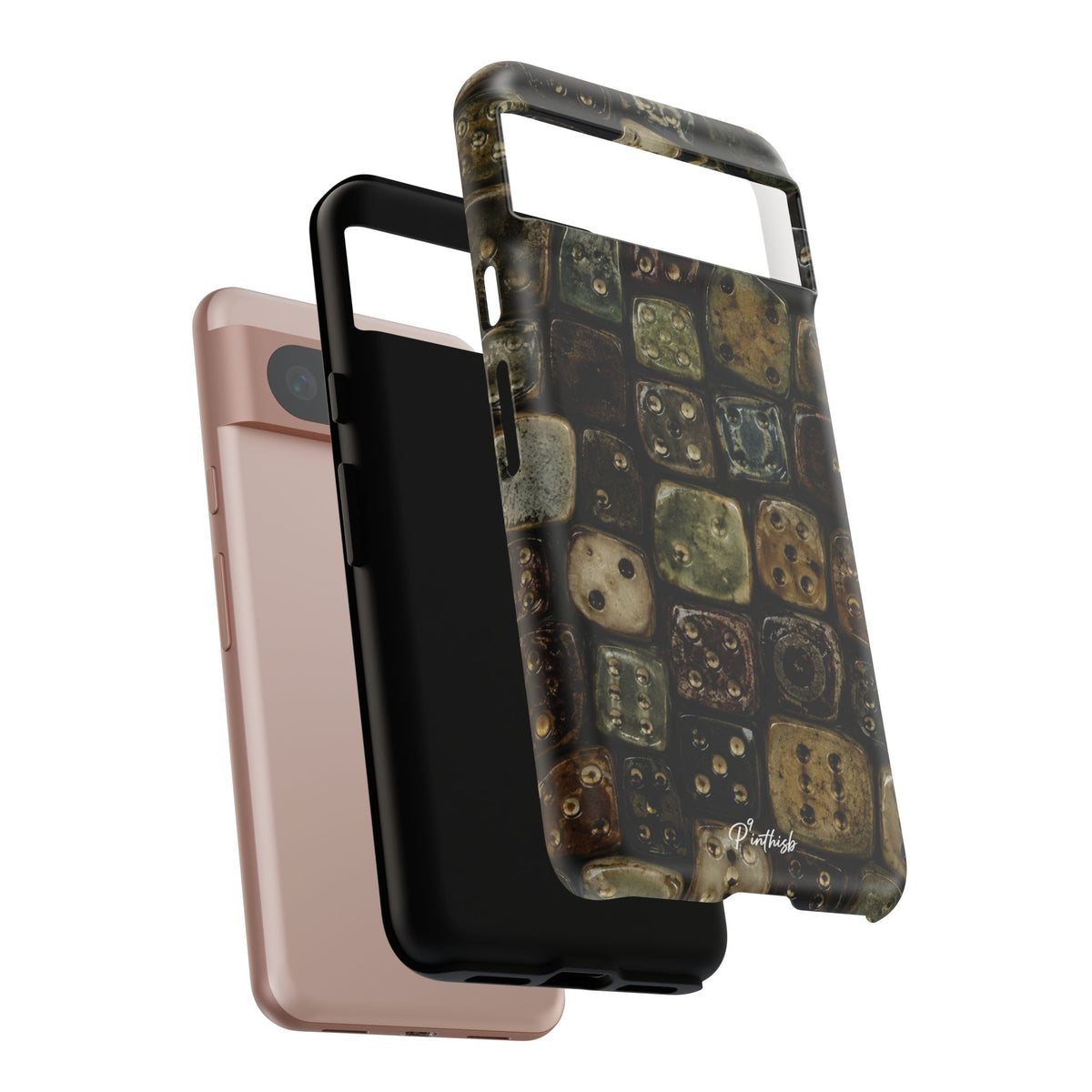 Vintage Dice Tile Phone Case