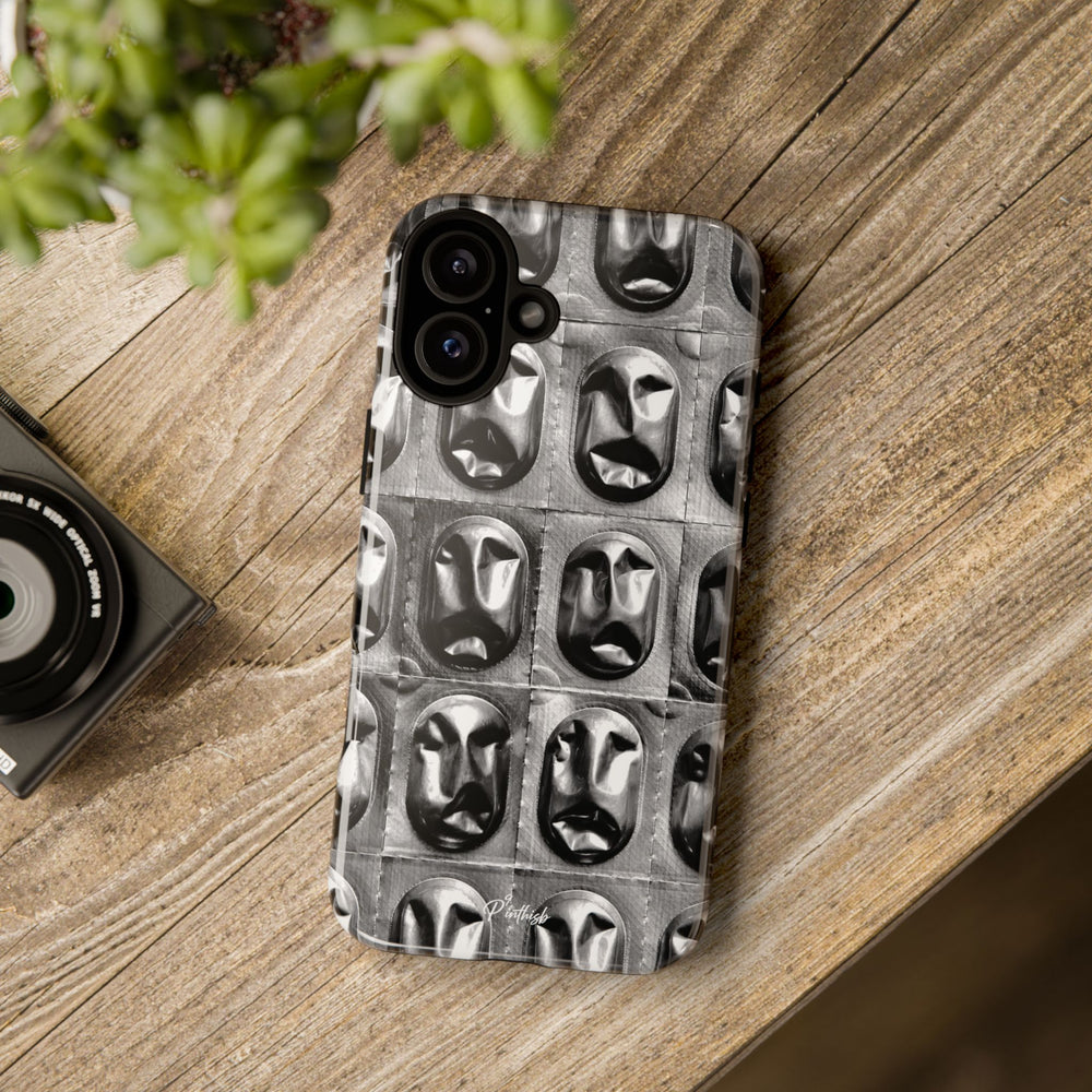 Metallic Mask Grid Tough Case