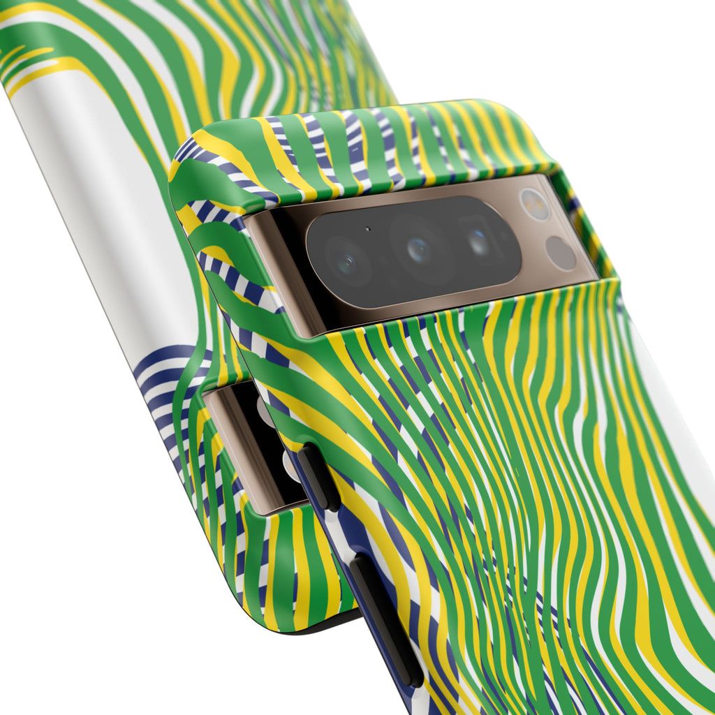 Abstract Green Wave Phone Case