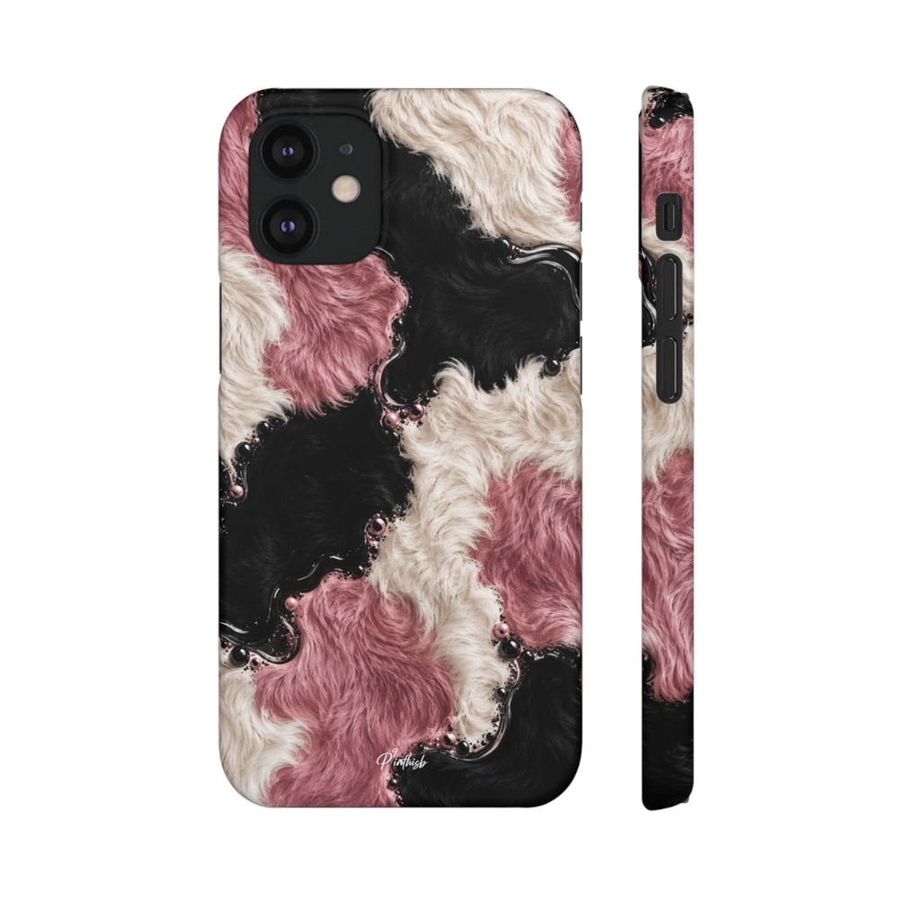 Cow Print Swirl Snap Case