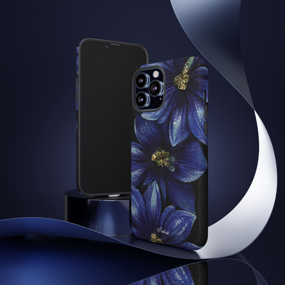 Blue Floral Tough Case