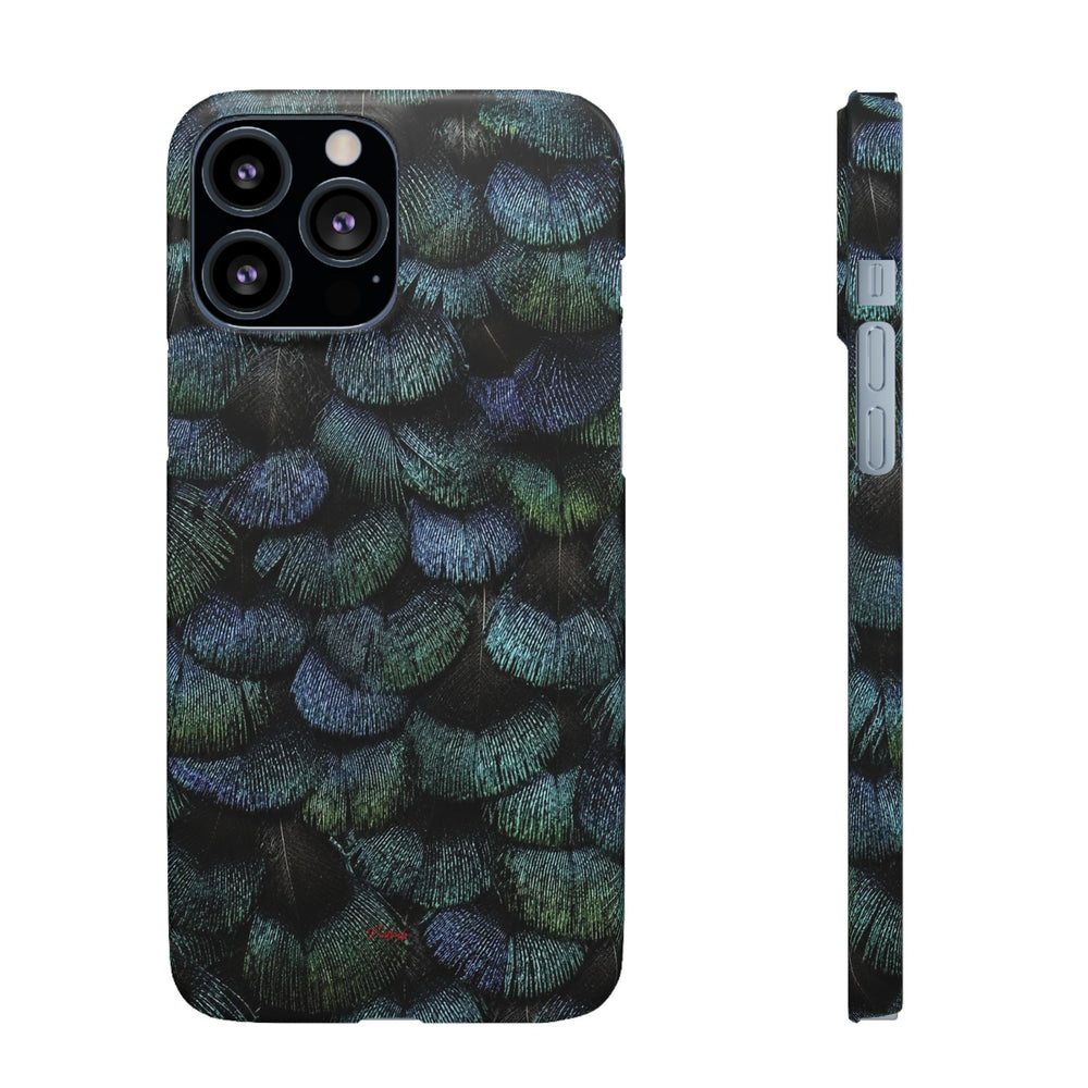 Iridescent Feather Snap Case
