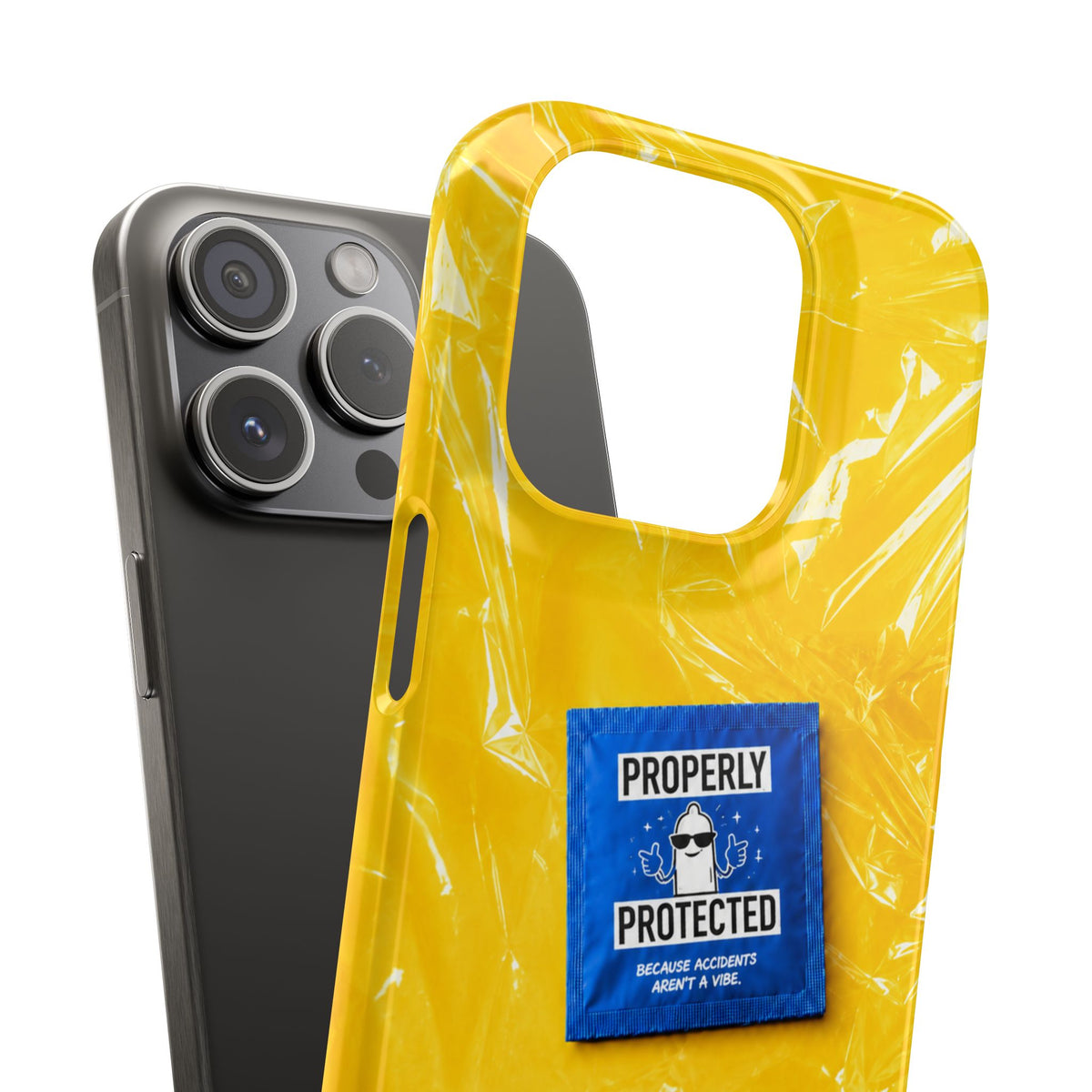 "Properly Protected" Graphic Snap Phone Case