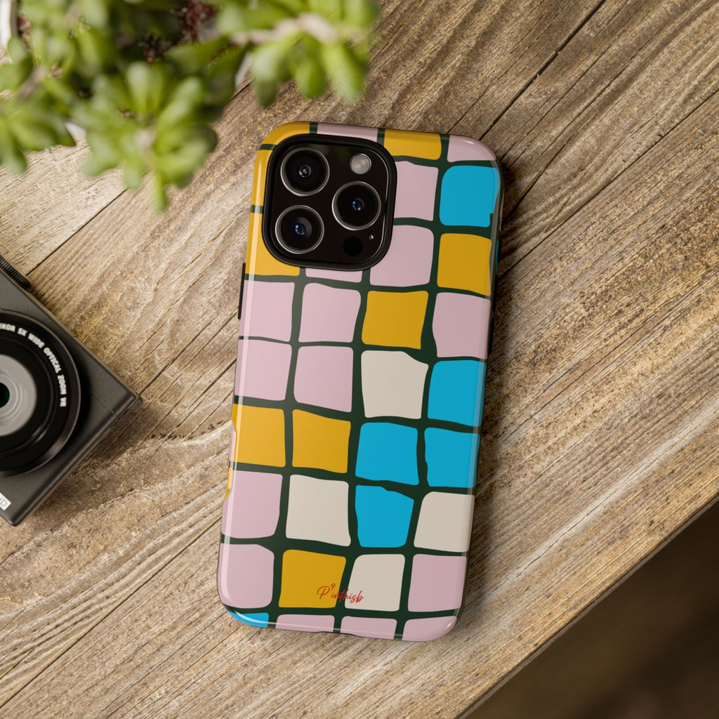Color Grid Tough Phone Case