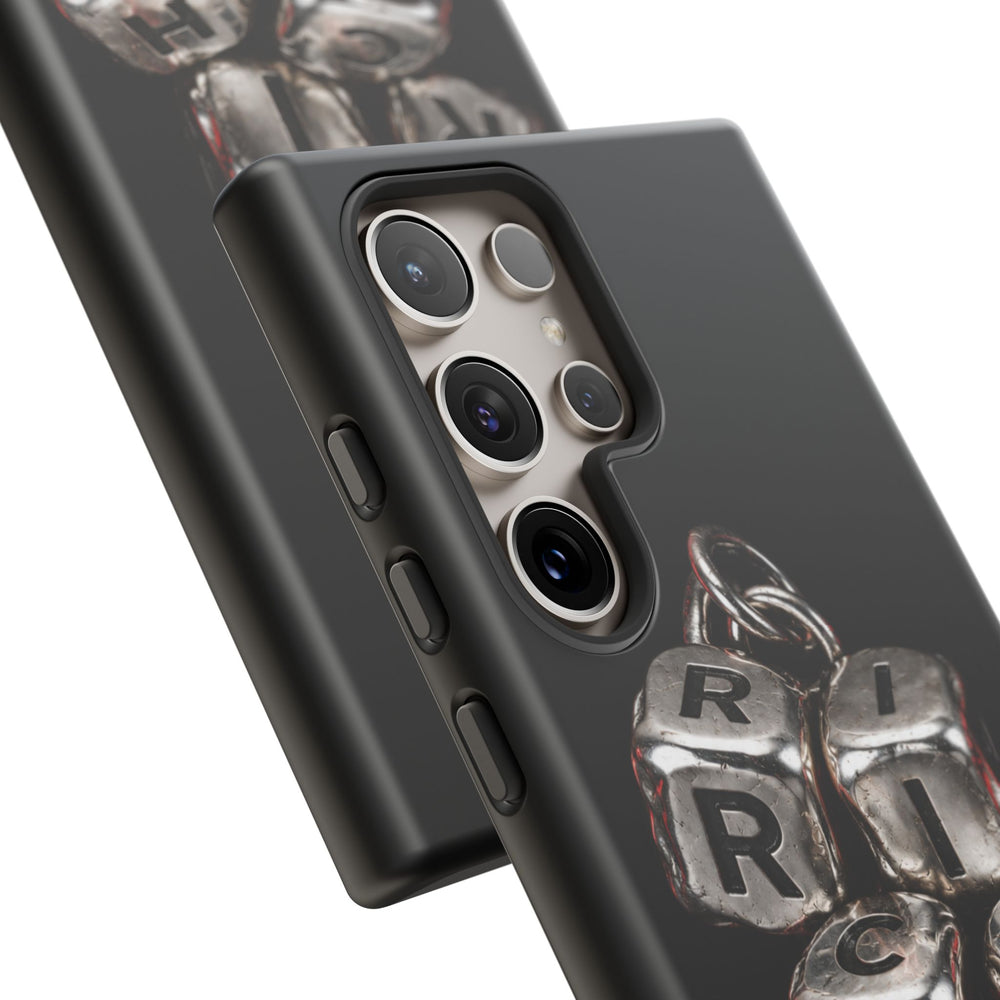 Metallic Dice 'RISK' Phone Case