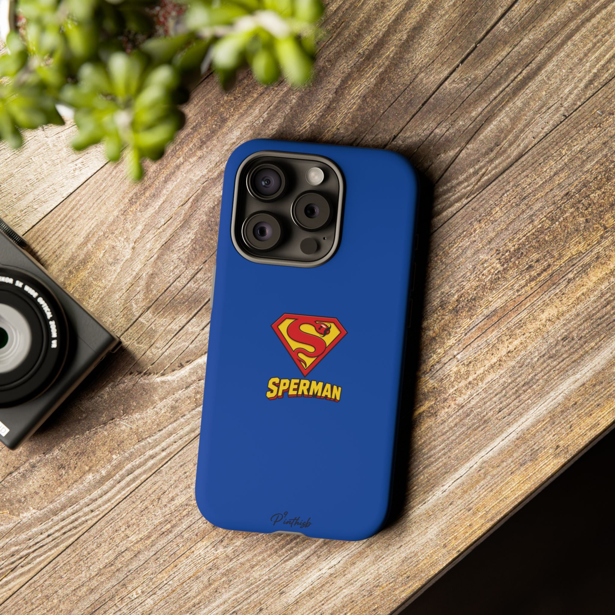 "SPERMAN" Parody Logo Tough Phone Case