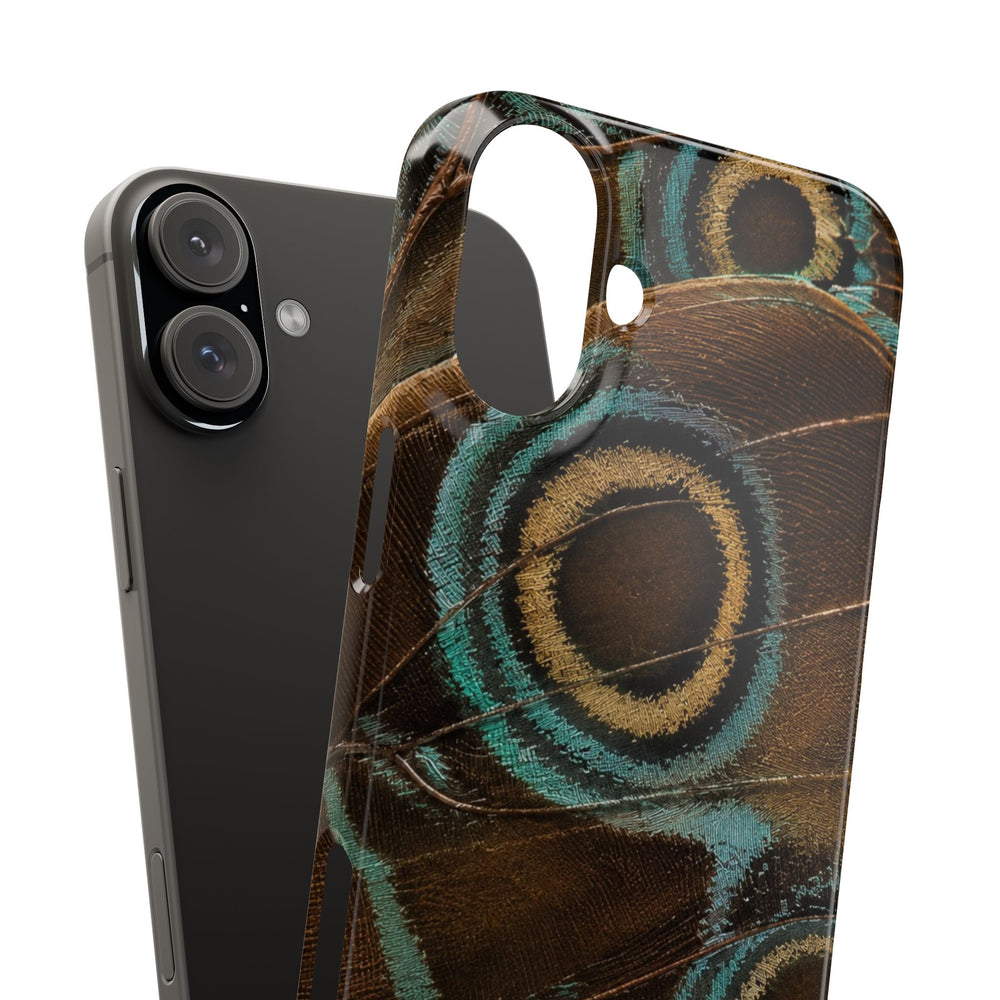 Peacock Feather Pattern Snap Case