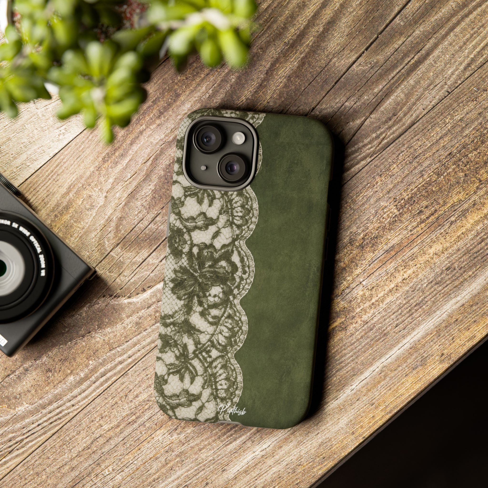 Olive Lace Tough Case