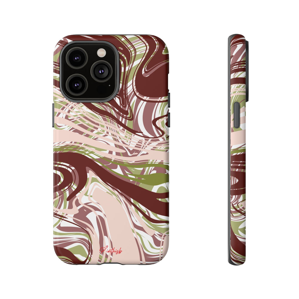 Abstract Marbled Tough Phone Case