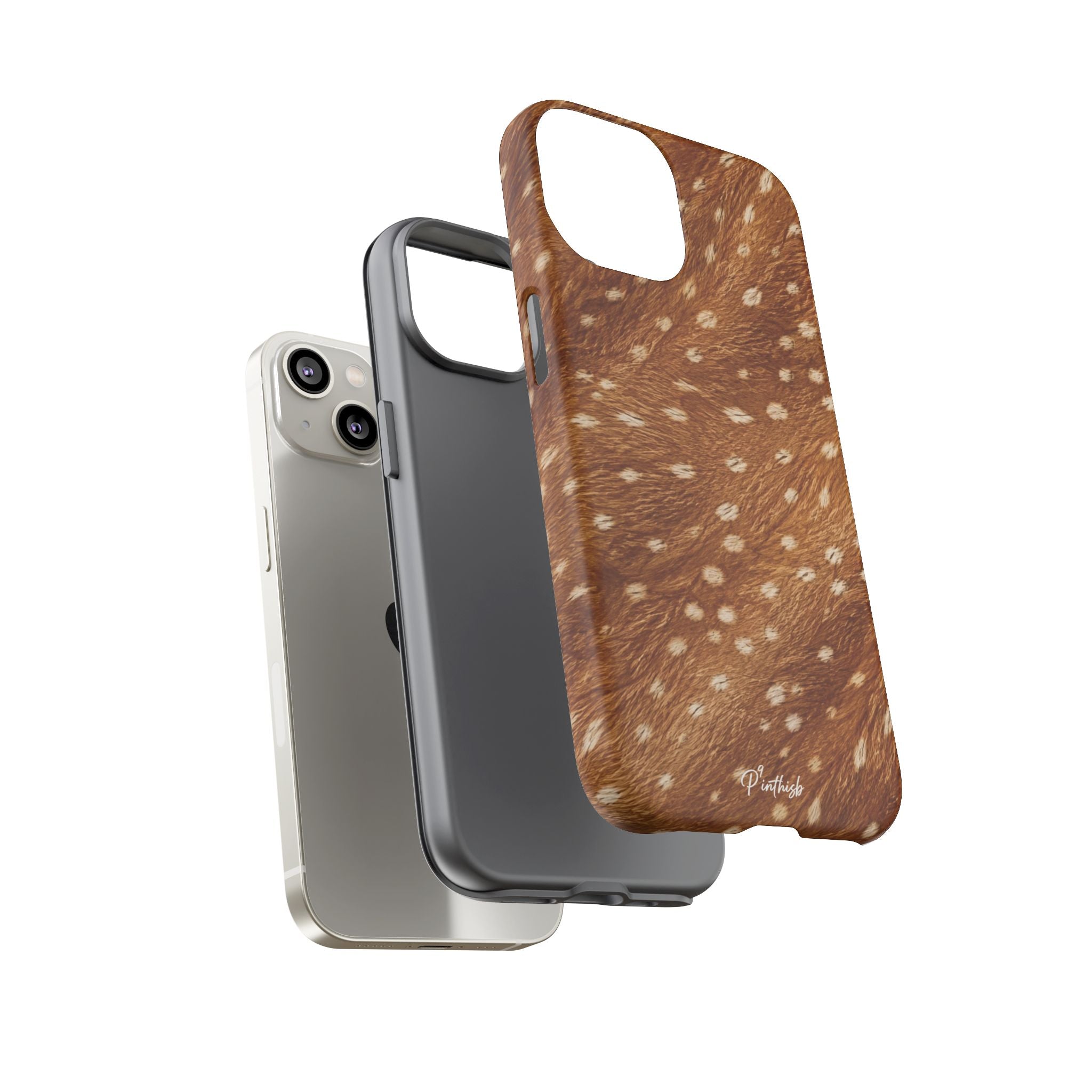 Caramel Deer Pattern Tough Case