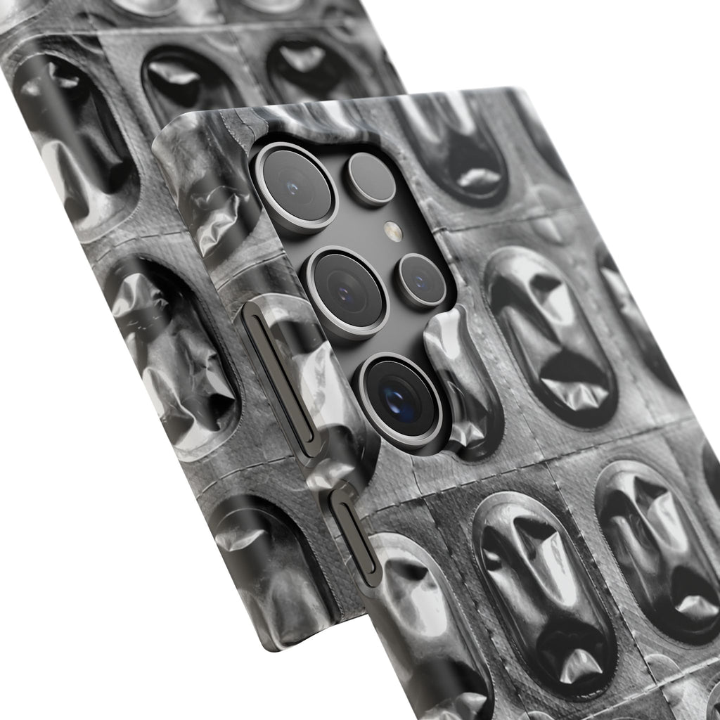 Metallic Mask Grid Snap Case