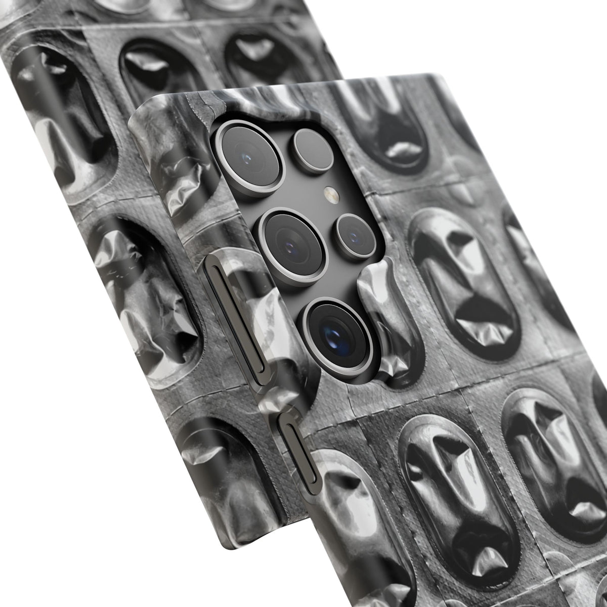 Metallic Mask Grid Snap Case
