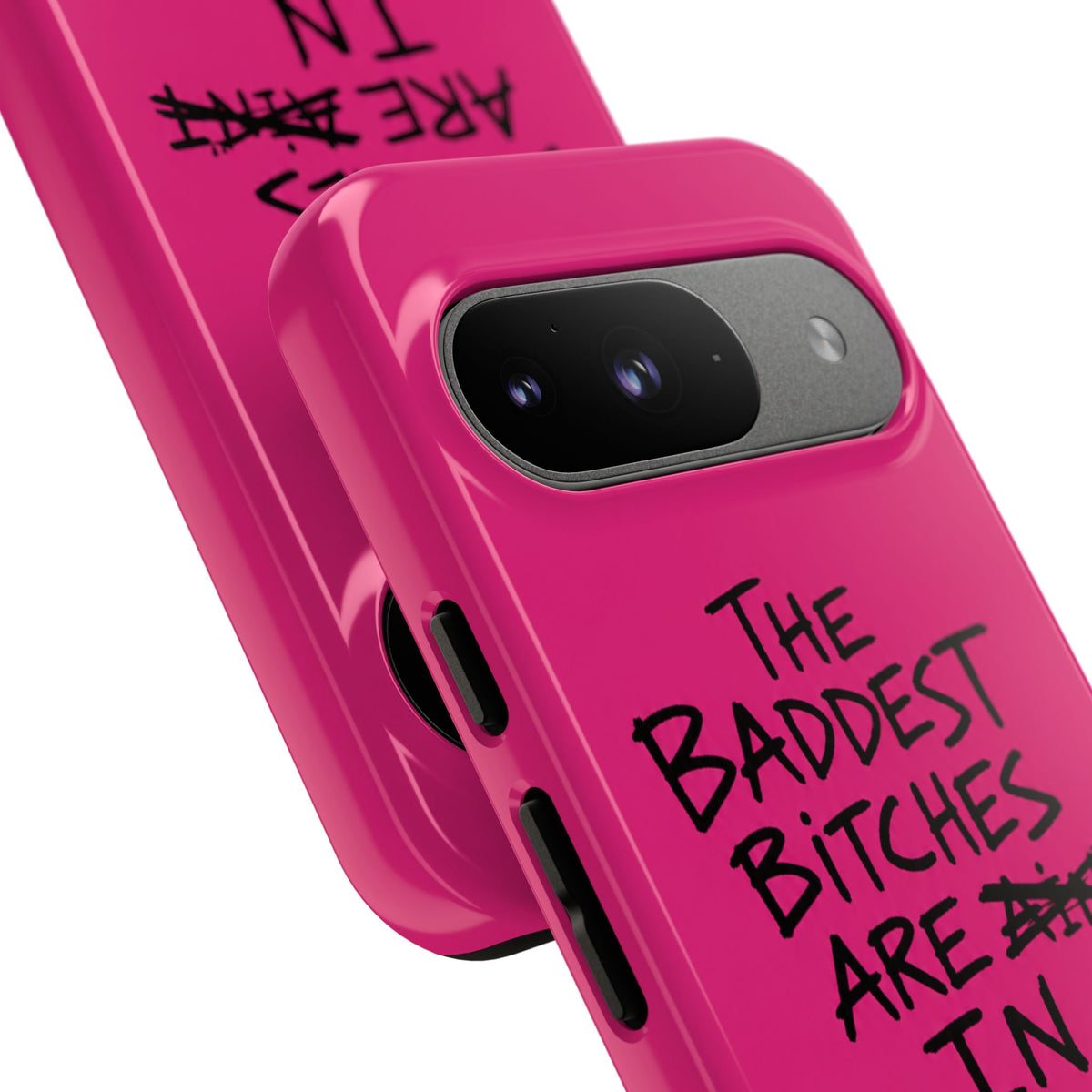 "The Baddest B*tches Are In Kukës" Hot Pink Case