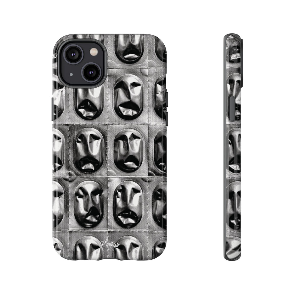 Metallic Mask Grid Tough Case