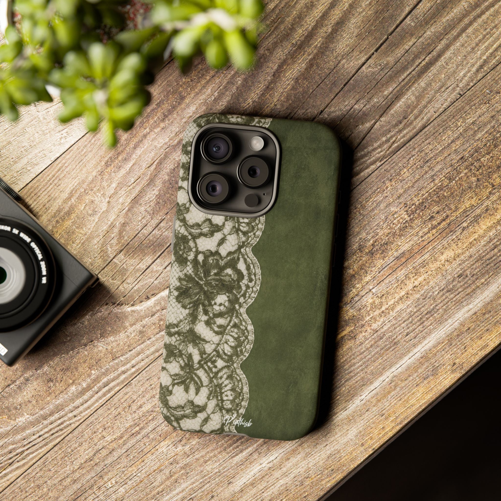 Olive Lace Tough Case