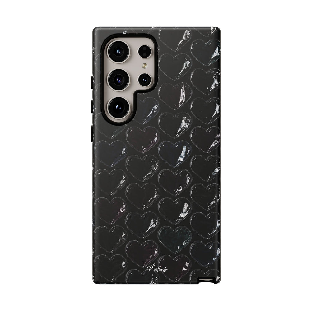 Black Pop Hearts Tough Case