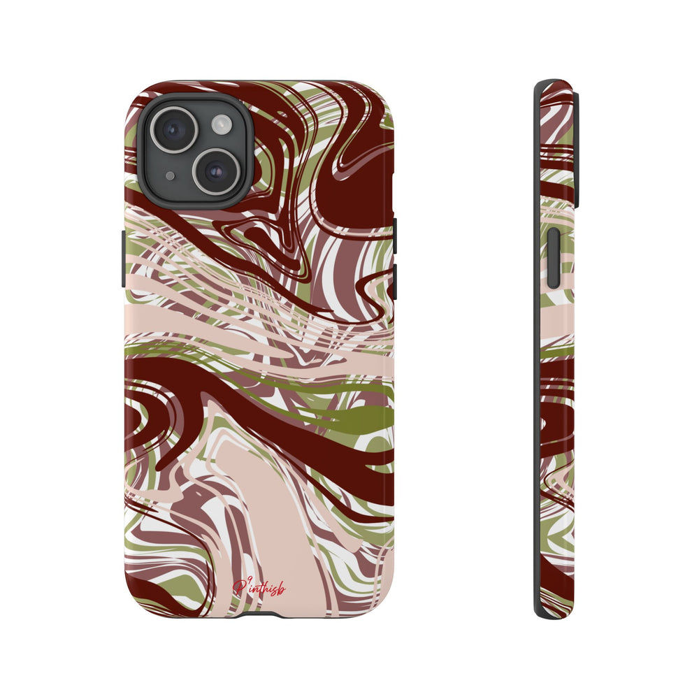 Abstract Marbled Tough Phone Case
