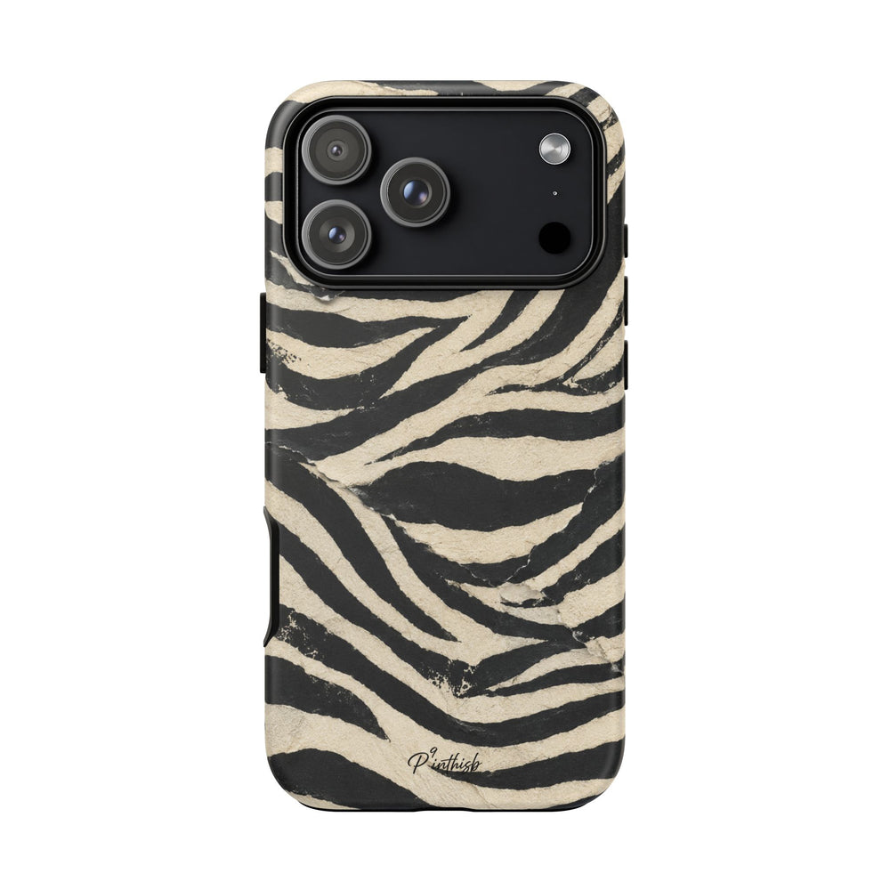 Zebra Stripe Tough Phone Case