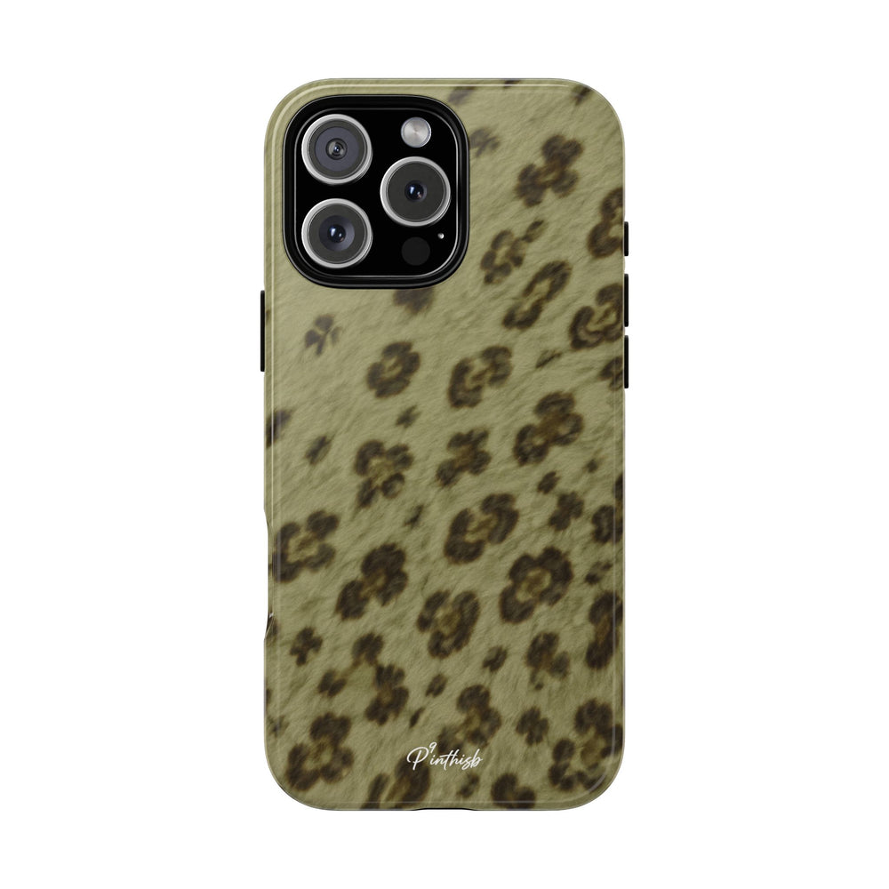 Olive Leopard Print Tough Case
