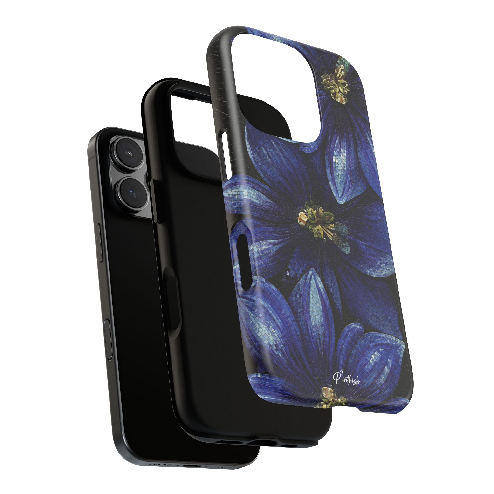Blue Floral Tough Case
