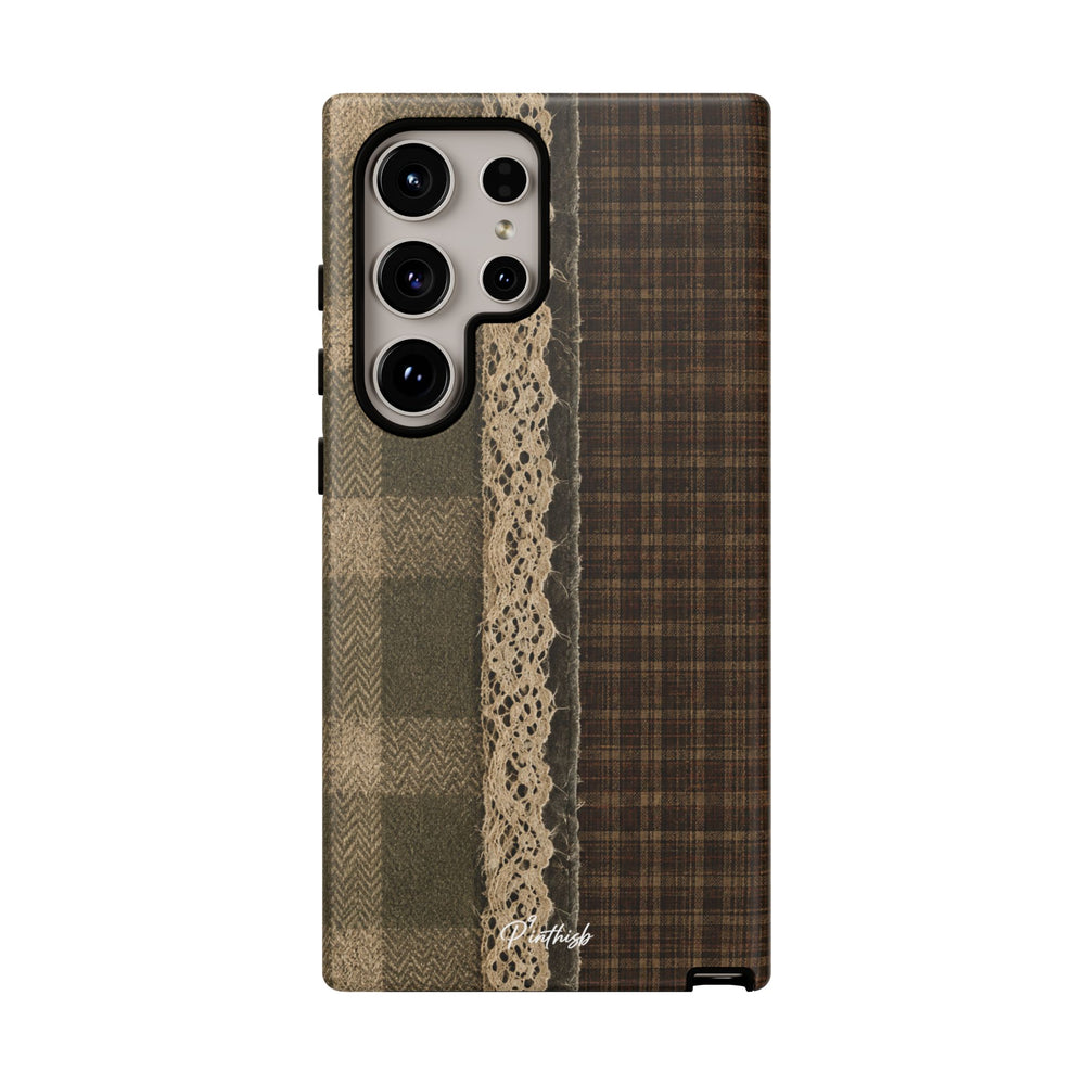 Plaid Lace Tough Phone Case