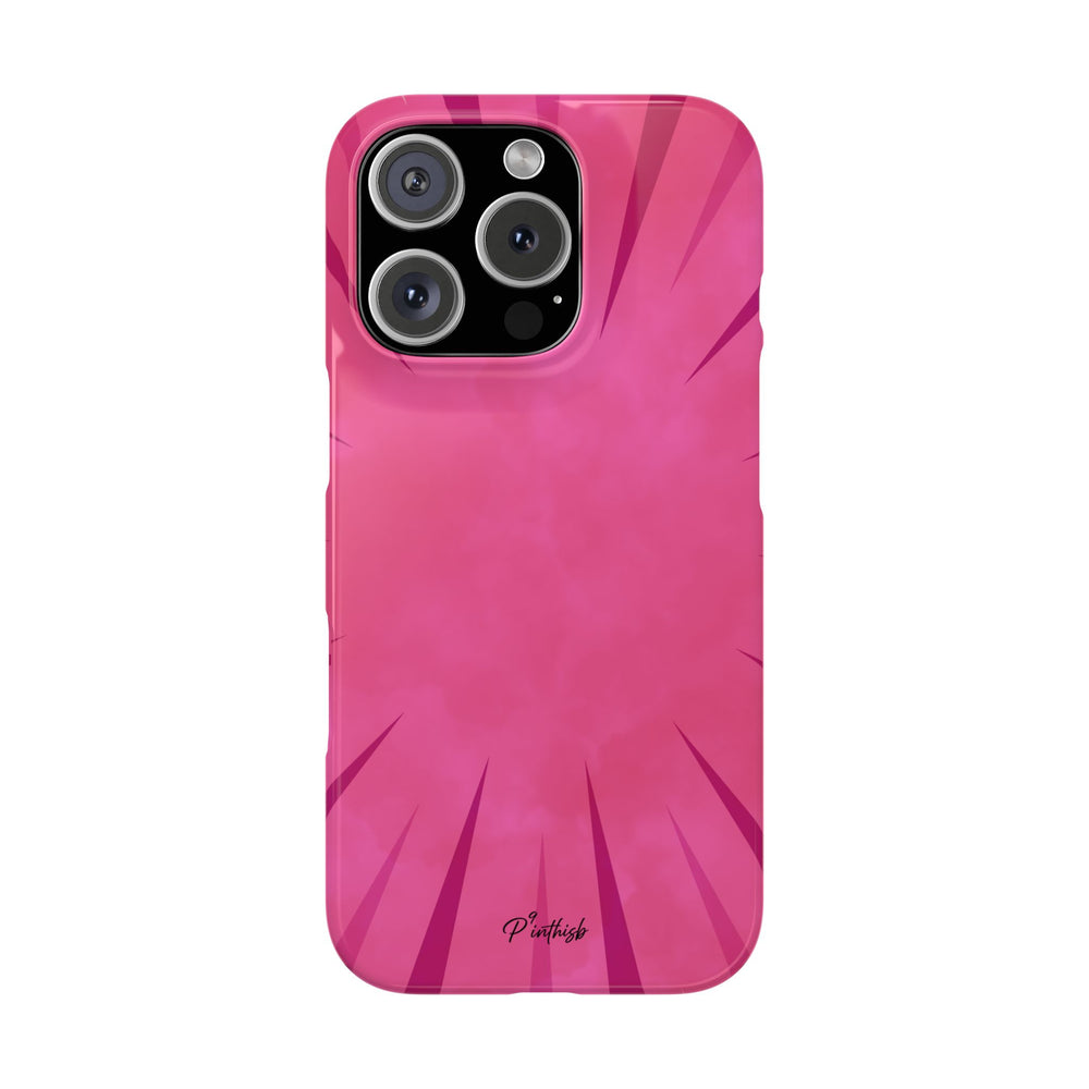 Pink Burst Snap Phone Case