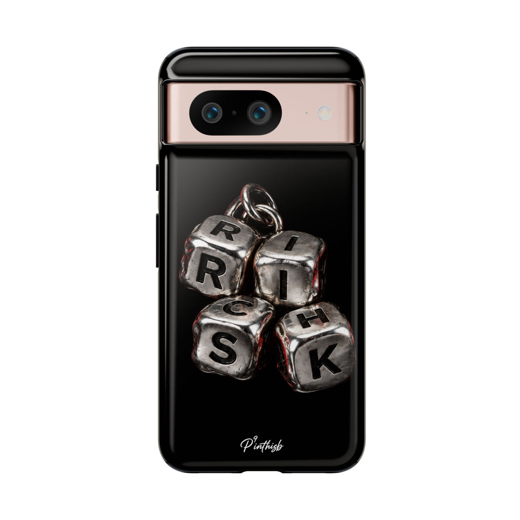 Metallic Dice 'RISK' Phone Case