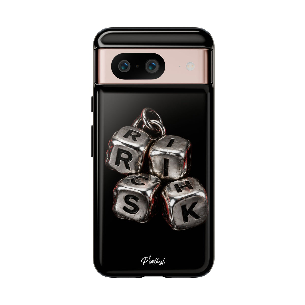 Metallic Dice 'RISK' Phone Case