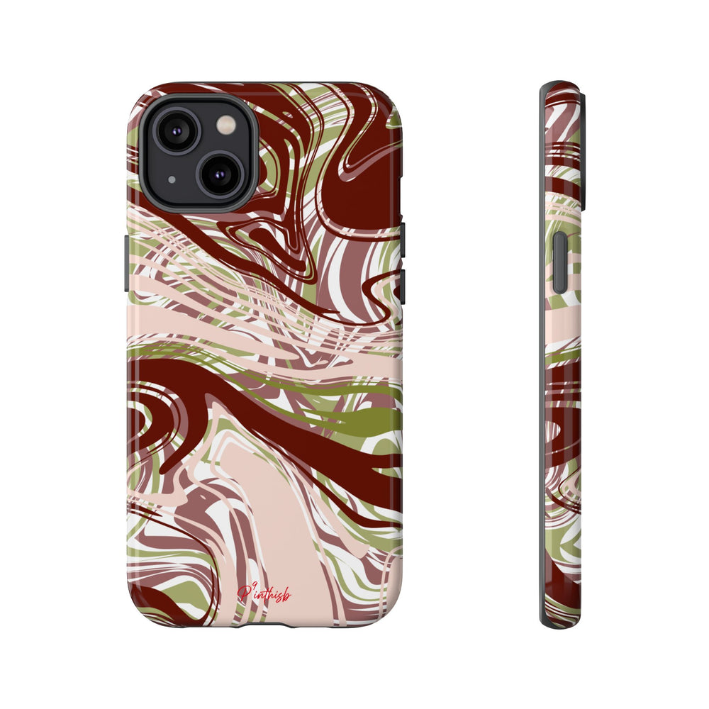 Abstract Marbled Tough Phone Case