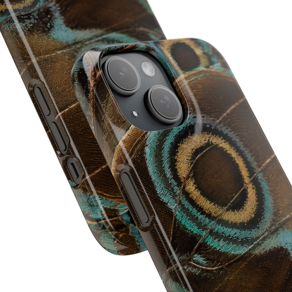Peacock Feather Pattern Snap Case