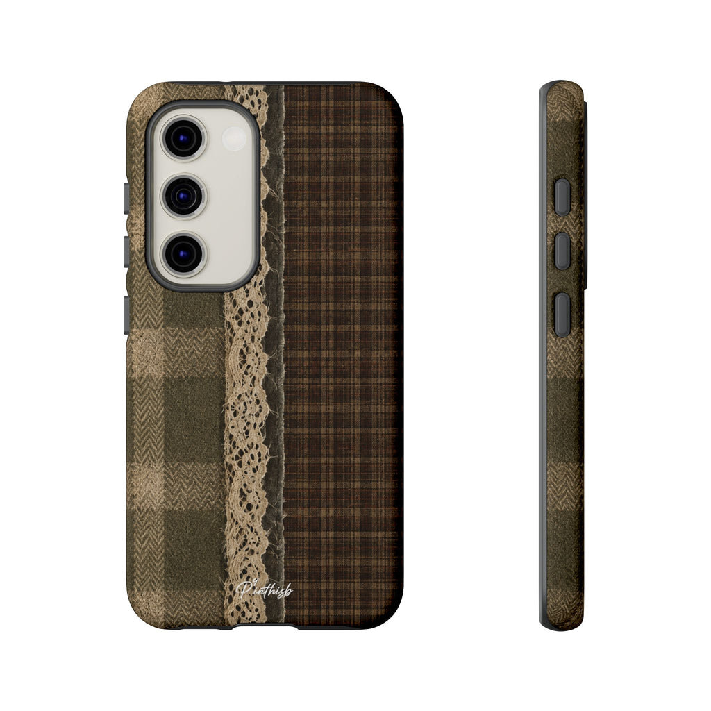 Plaid Lace Tough Phone Case