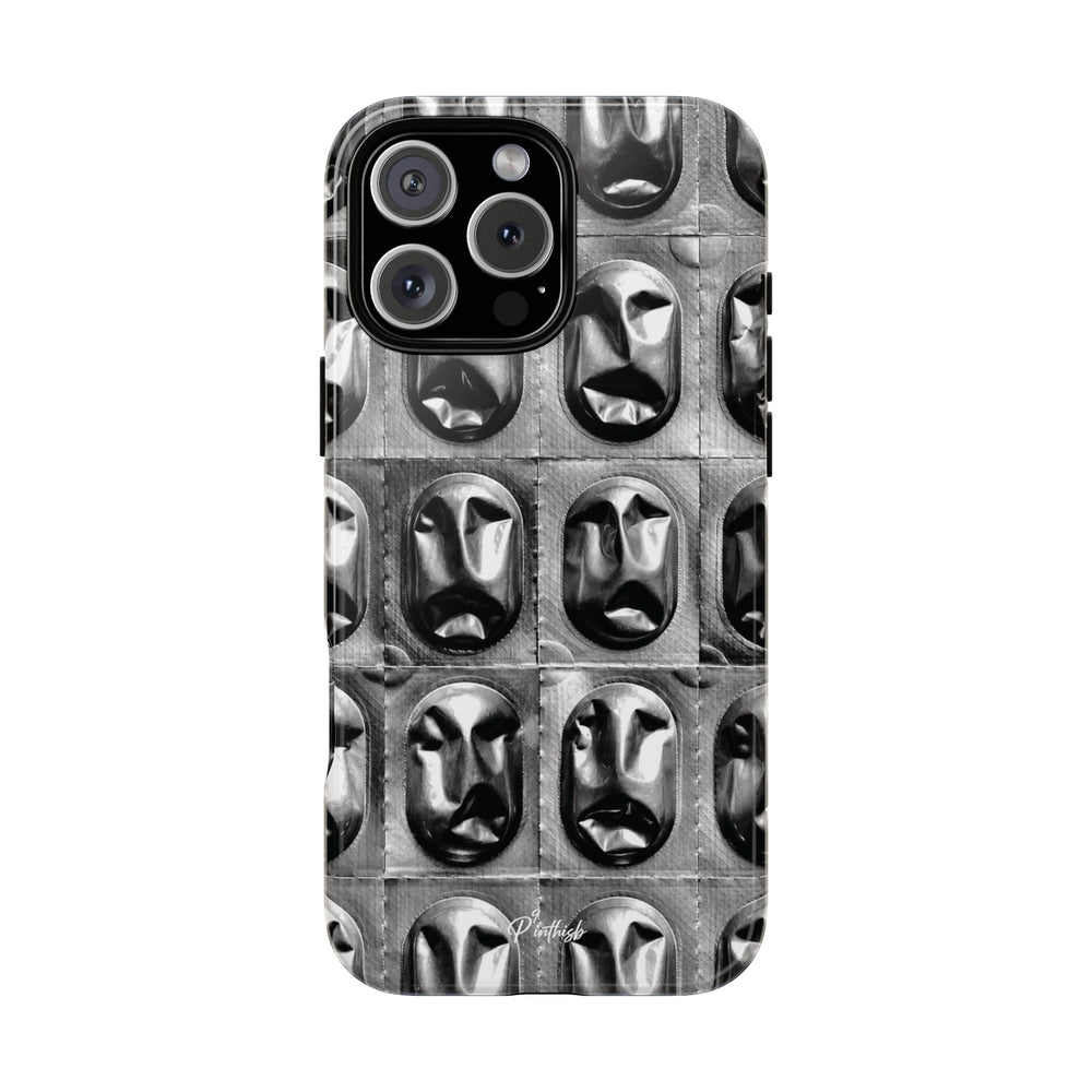 Metallic Mask Grid Tough Case