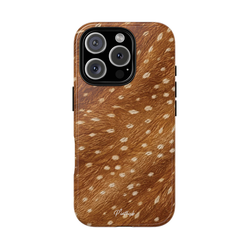 Caramel Deer Pattern Tough Case