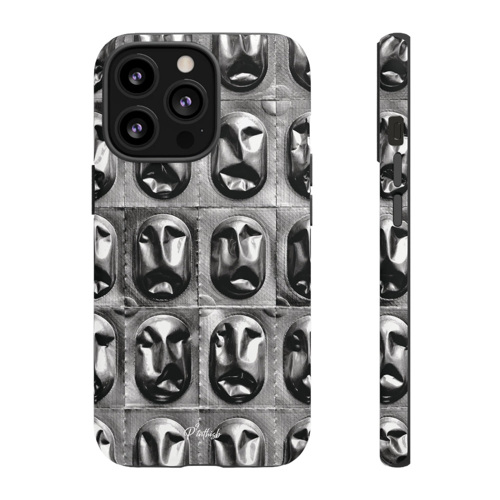 Metallic Mask Grid Tough Case
