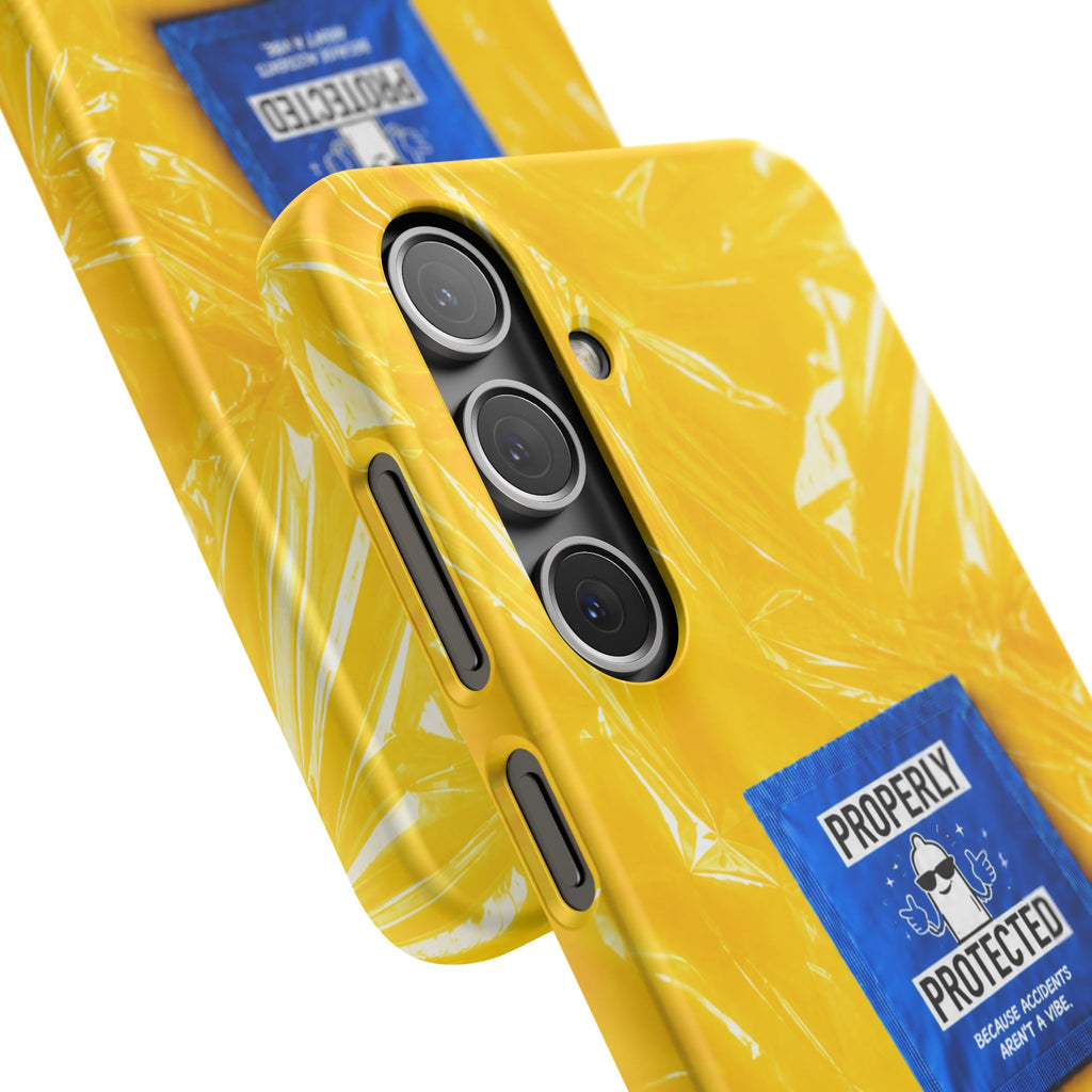 "Properly Protected" Graphic Snap Phone Case